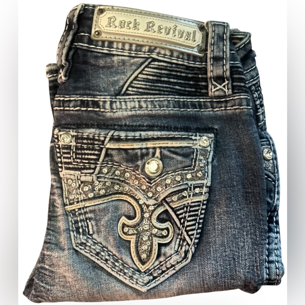 Rock Revival Size 24/32 Low Rise Bootcut Worn Once